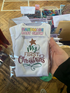 My First Christmas Baby Grow (Ready to Ship)
