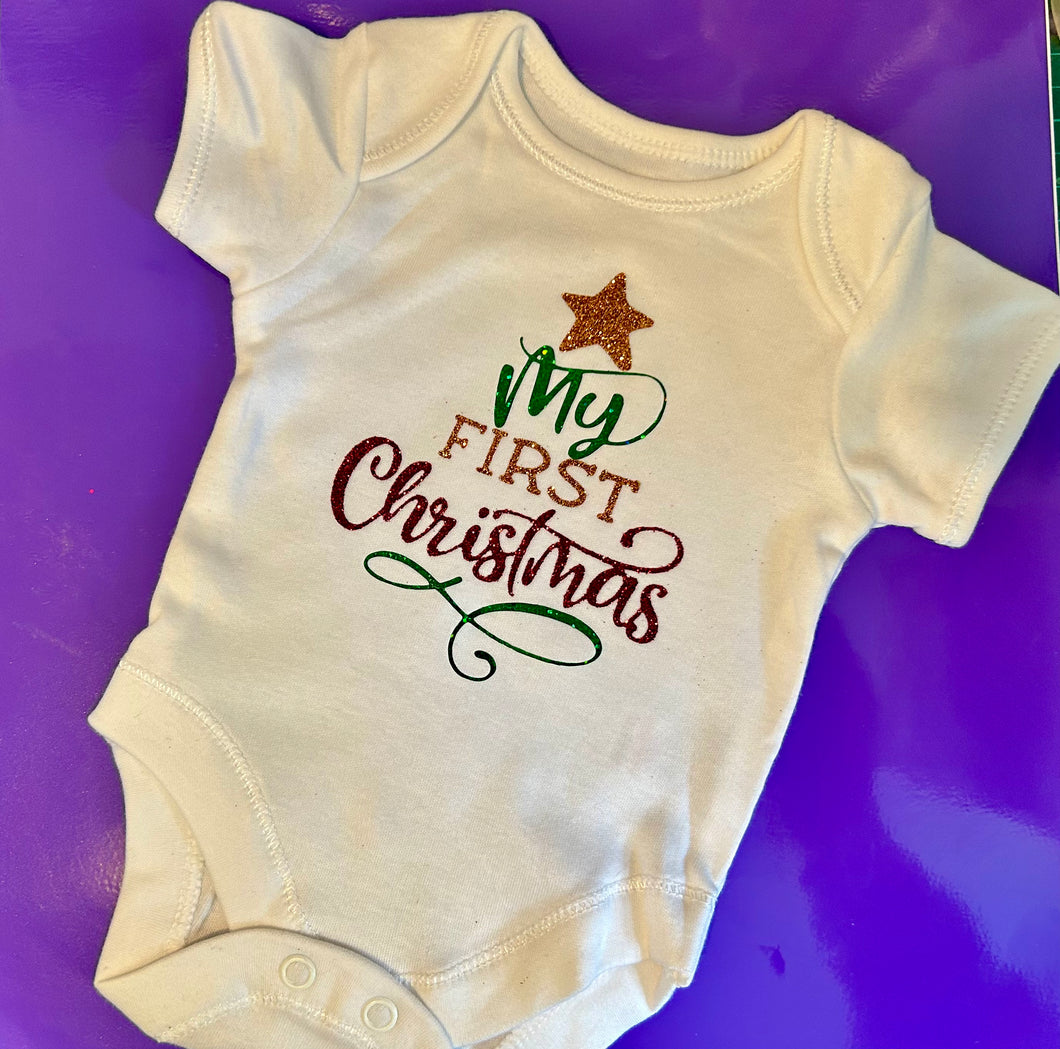 My First Christmas Baby Grow (Ready to Ship)