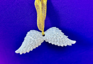 Angel Wing Resin Christmas Decoration (Ready to Ship)