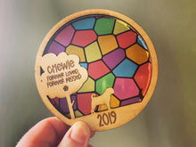 Load image into Gallery viewer, Stained Glass Dog Memorial Decoration
