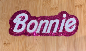 Personalised Pink & White Sign