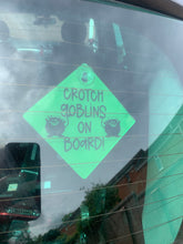 Load image into Gallery viewer, Crotch Goblin On Board Car Hanger
