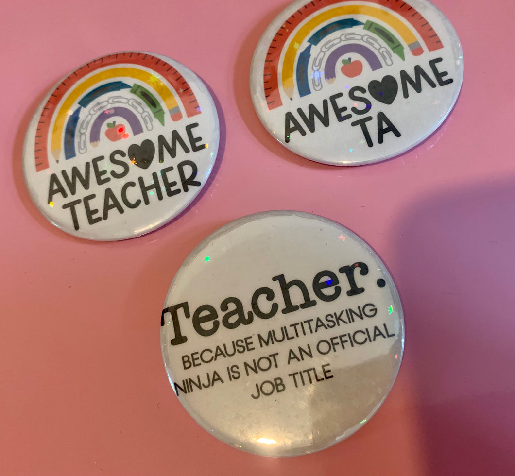 Teacher gift badge