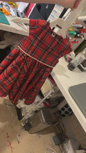 Load and play video in Gallery viewer, Christmas Tartan Tea party dress - TPD - girls dress - Christmas dress - Party dress
