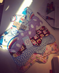 Menstrual Pads, Cloth Pad Set, Reusable Pads, Reusable Cloth Pads, CSP, WSP, Sanitary Pads, Cloth Pads, Mamacloth, Mama cloth