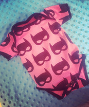 Load image into Gallery viewer, Where&#39;s wally fabric baby grow, wheres wally body vest,  where&#39;s waldo, batgirl baby grow
