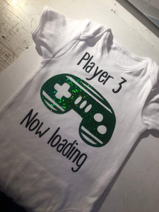 "Player 3 Now Loading" Baby Grow