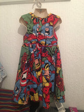 Load image into Gallery viewer, Marvel Tea party dress - TPD - girls dress - flower girl dress - bridesmaid dress
