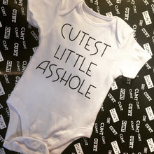 Load image into Gallery viewer, &quot;Cutest Little Asshole&quot; baby grow
