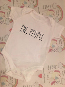 "Ew People" baby grow