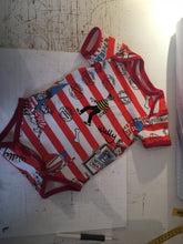 Load image into Gallery viewer, Where&#39;s wally fabric baby grow, wheres wally body vest,  where&#39;s waldo, batgirl baby grow
