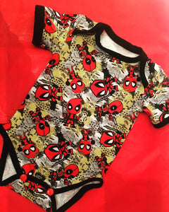 Where's wally fabric baby grow, wheres wally body vest,  where's waldo, batgirl baby grow