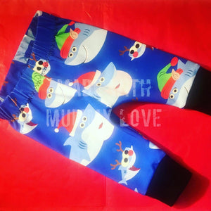 Baby shark leggings, christmas baby shark leggings, trousers, pjs -girl and boy, baby clothes