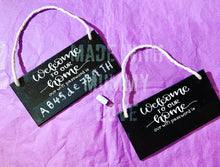 Load image into Gallery viewer, Welcome to our home sign, Wi-fi password plaque
