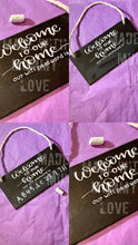Load image into Gallery viewer, Welcome to our home sign, Wi-fi password plaque

