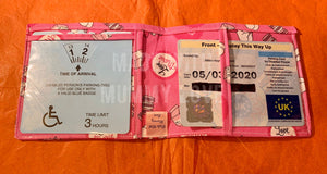 Blue Badge Holder, Disabled badge cover, Disabled parking badge wallet