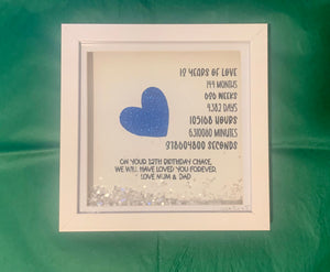 Birthday milestone or Anniversary frame