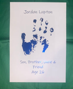 Adult Foil Hand Print
