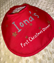 Load image into Gallery viewer, My First Christmas Dinner Bib
