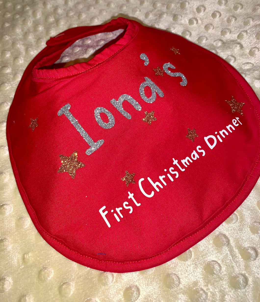 My First Christmas Dinner Bib