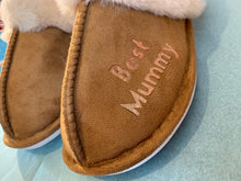 Load image into Gallery viewer, Personalised Mother’s Day slippers, Mother’s Day slippers, mum slippers
