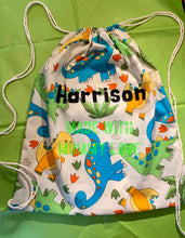 Load image into Gallery viewer, Swimming Bag, PE Bag, School Bag, Drawstring Bag, Draw String Bag, Beach Bag, Swimming, PE, School, Gym Bag, Back To School Bag, Sports Bag
