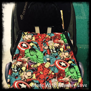 Marvel fabric footmuff, Carry car seat footmuff & Accessories