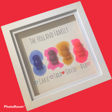 Load image into Gallery viewer, Jelly baby family frame
