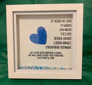 Birthday milestone or Anniversary frame