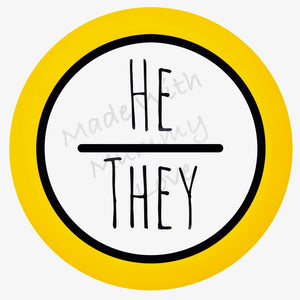 Pronouns badge