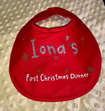 Load image into Gallery viewer, My First Christmas Dinner Bib
