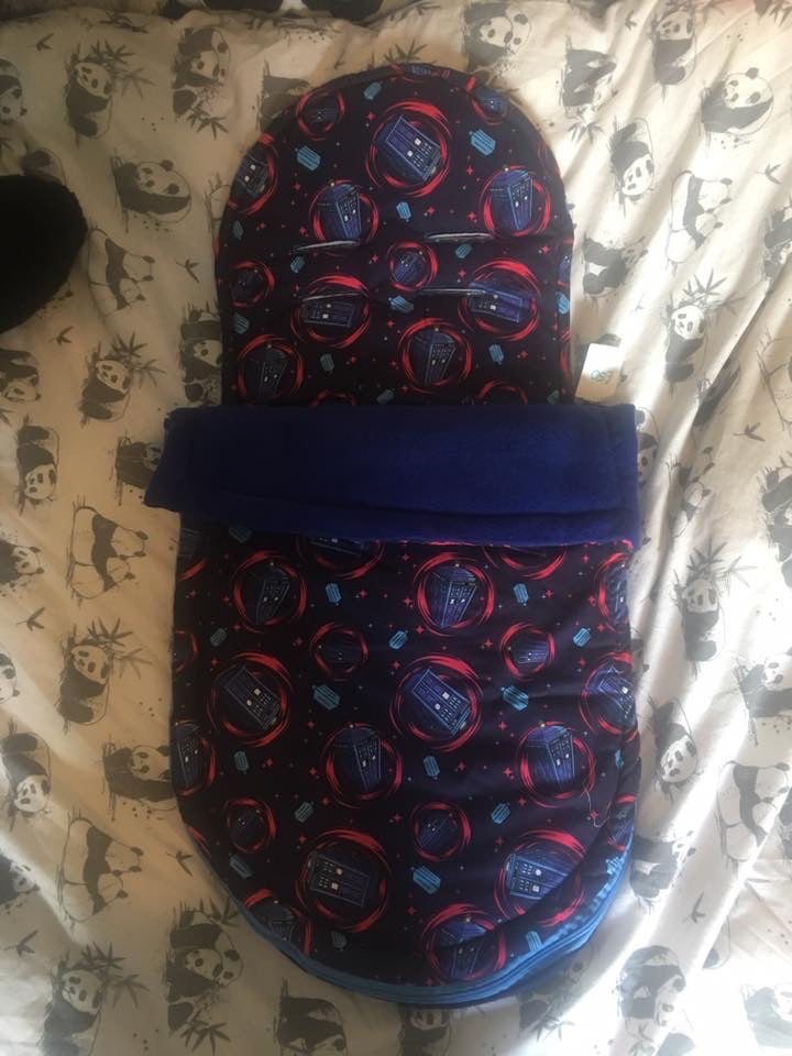 Premade footmuff Dr who