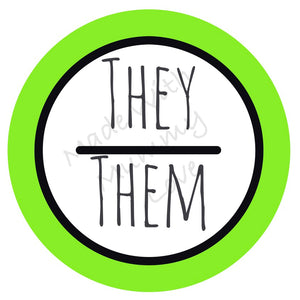 Pronouns badge